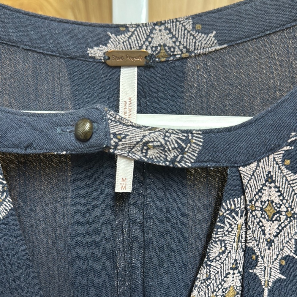 Free People Tree Swing Medallion Pring Tunic Dress Medium - Picture 3 of 7